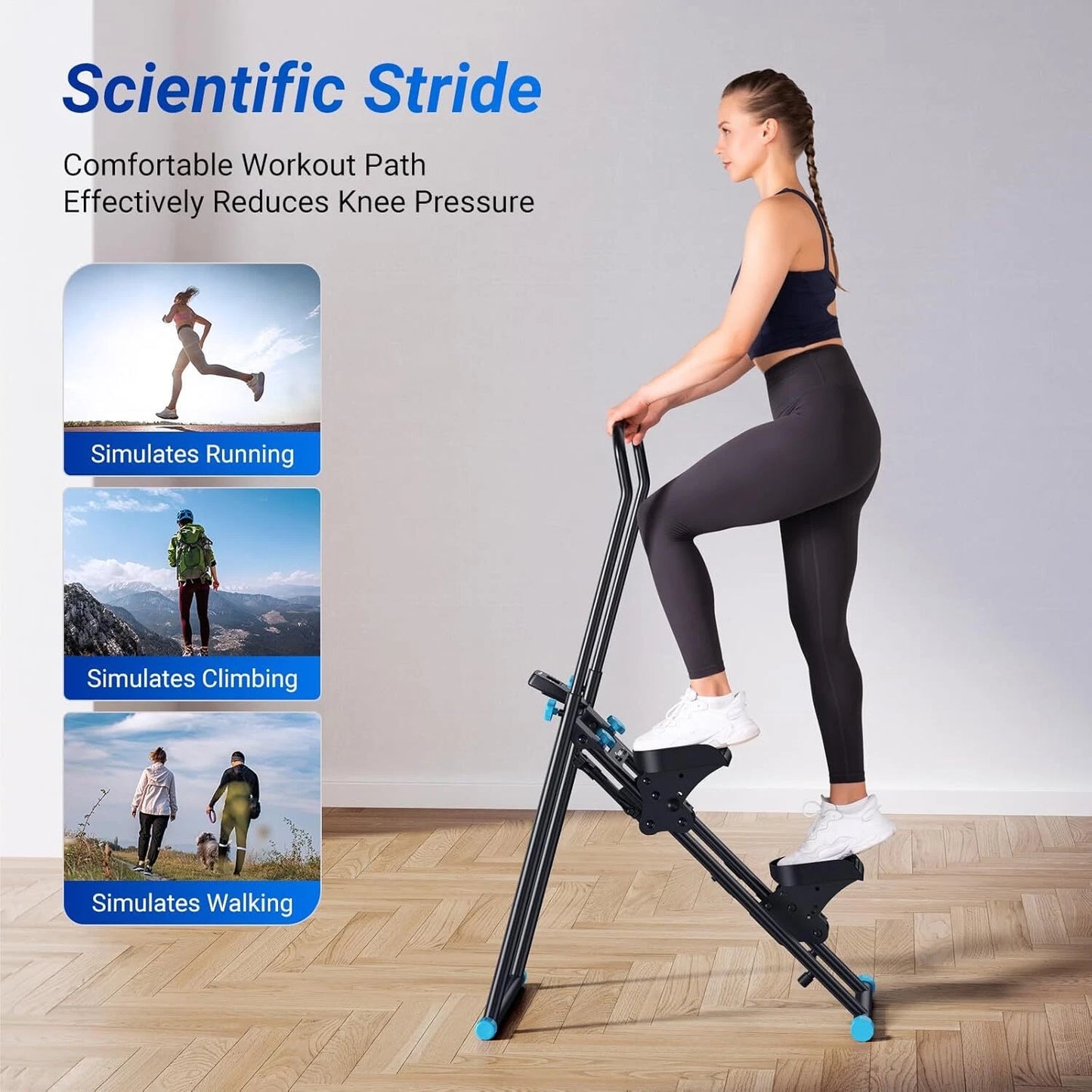 Luvona Stair Stepper With Handle Bars